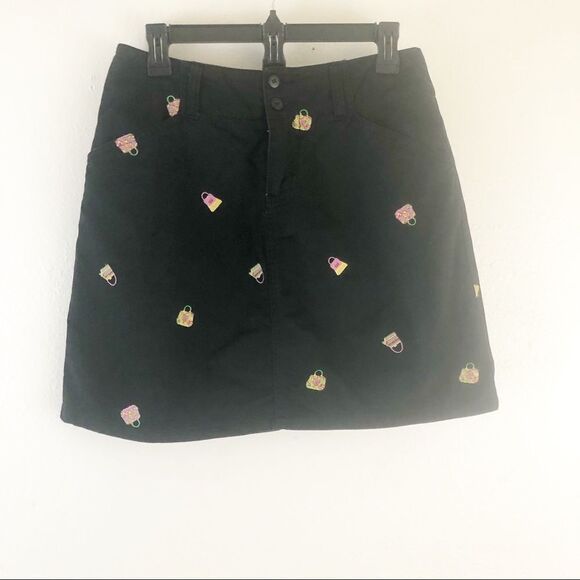 CHADWICKS Black Skort Embroidered Handbags Purses - Picture 1 of 6